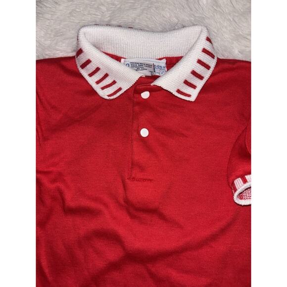 Vintage Osh Kosh "Sailor Bear" sz. 24 mo. red polo top. Classic, adorable - Picture 3 of 10